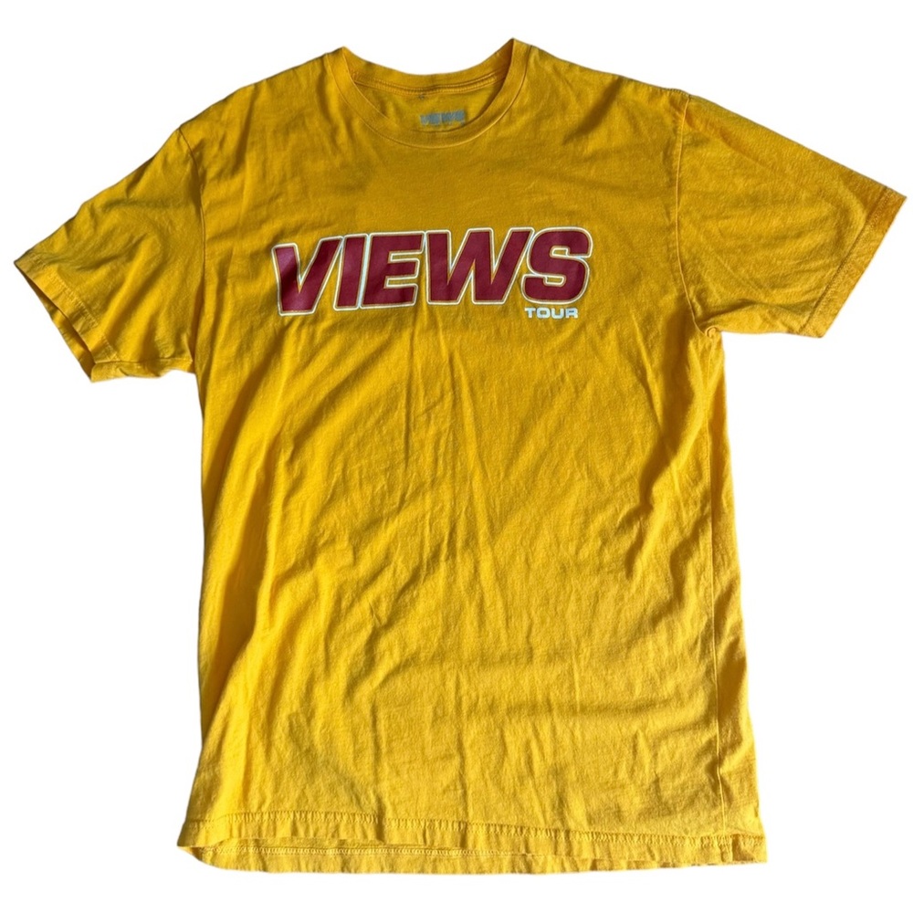 Drake Views Summer Sixteen Tour Size Large Men’s 2016 Album Promo Yellow T-shirt